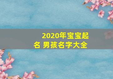 2020年宝宝起名 男孩名字大全